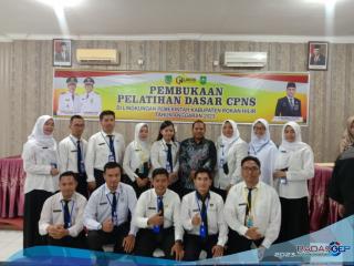 Sekda Rohil Buka Pelatihan Dasar CPNS di Lingkungan Pemkab Rohil